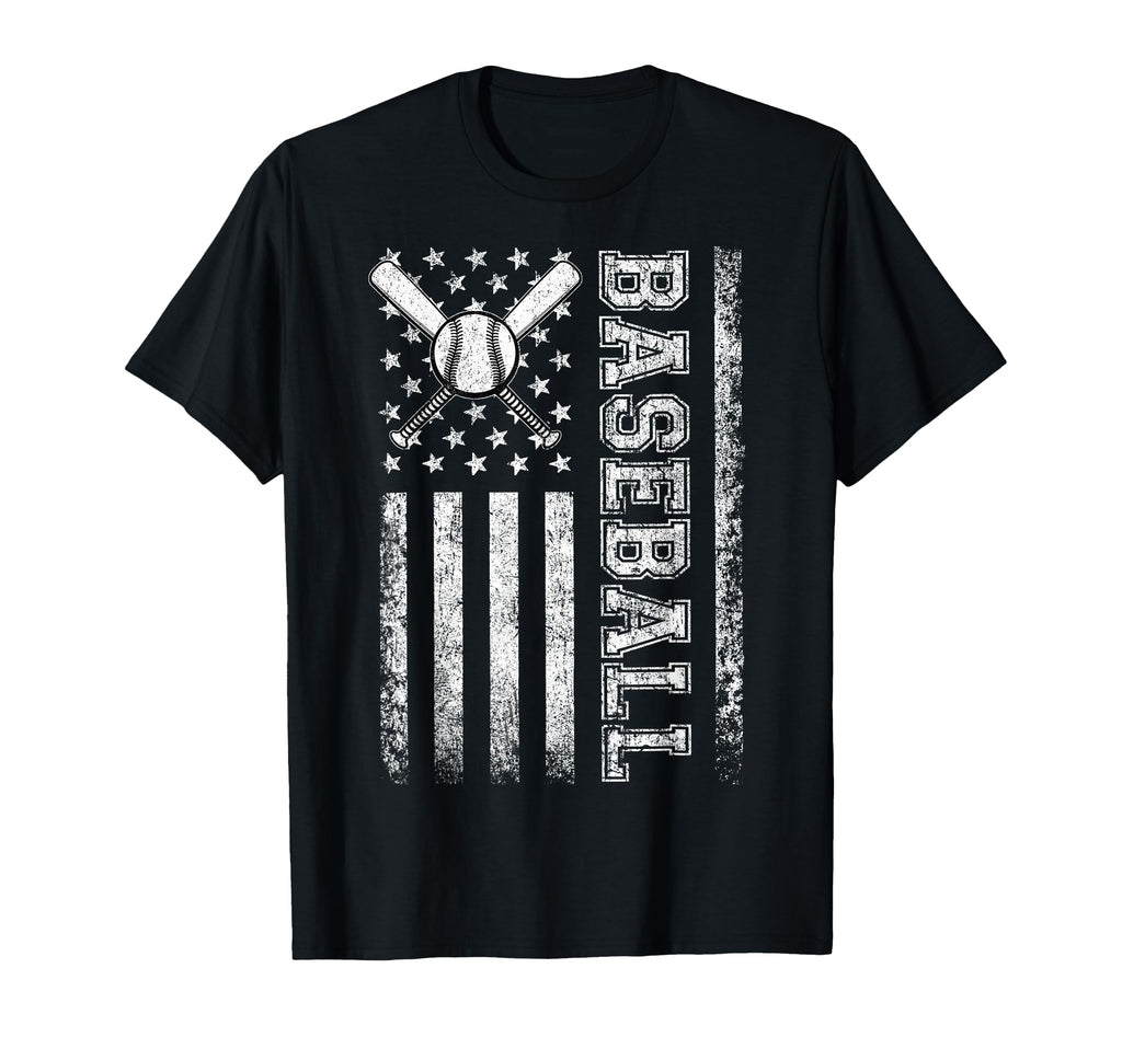American Flag Baseball Flag Dad Mom T-Shirt - Graphic Print for Adults - T-Shirt, Sweatshirt, Hoodie