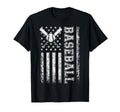 American Flag Baseball Flag Dad Mom T-Shirt - Graphic Print for Adults - T-Shirt, Sweatshirt, Hoodie