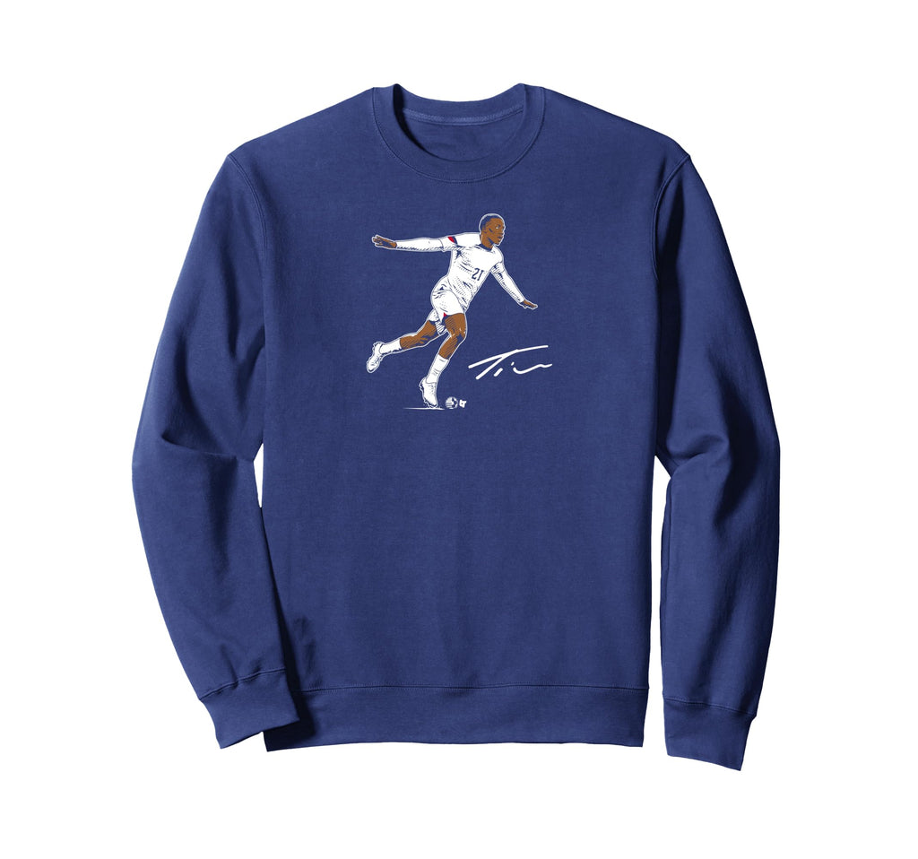 Timothy Weah Goal Celebration U S Soccer Sweatshirt - Trendy Graphic Unisex - T-Shirt, Sweatshirt, Hoodie