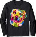 Colorful Pop Art Golden Retriever Portrait Owner - Adult & Kids T-Shirts, Sweatshirts & Hoodies apparel design preview 1