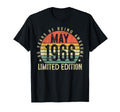 60 Year Old Born May 1966 60Th Birthday T-Shirt - Aesthetic Graphic Unisex - T-Shirt, Sweatshirt, Hoodie
