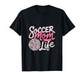 Soccer Mom Life Leopard Mama T-Shirt - Novelty Apparel for Adults - T-Shirt, Sweatshirt, Hoodie