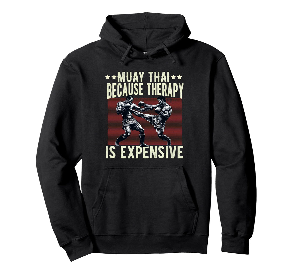 Muay Thai Fighter Dad Thai Kickboxing Hoodie - Aesthetic Graphic Men Women - T-Shirt, Sweatshirt, Hoodie
