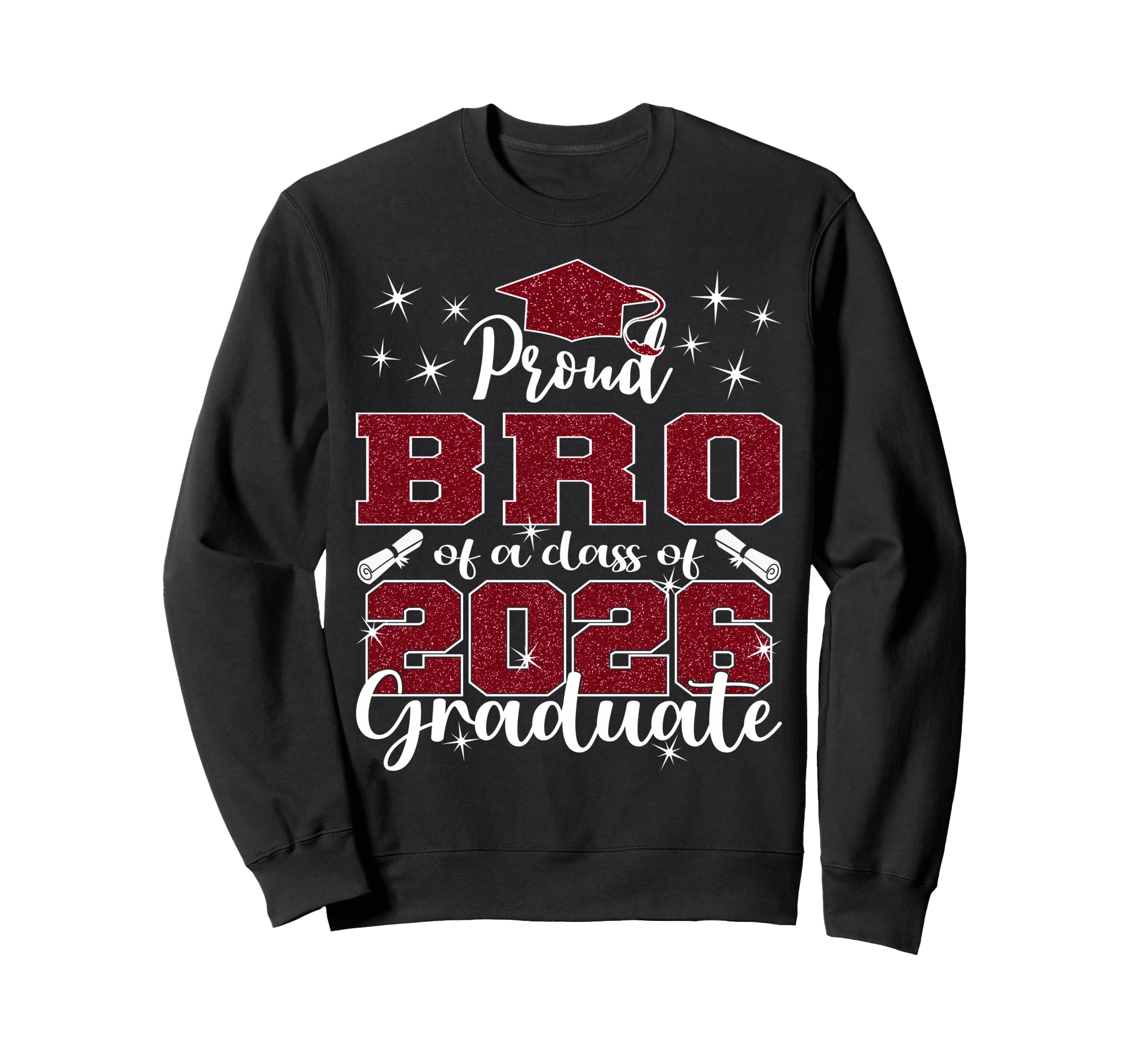 Super Proud Bruh 2026 Graduate Sweatshirt - Custom Art Print for Adults - T-Shirt, Sweatshirt, Hoodie
