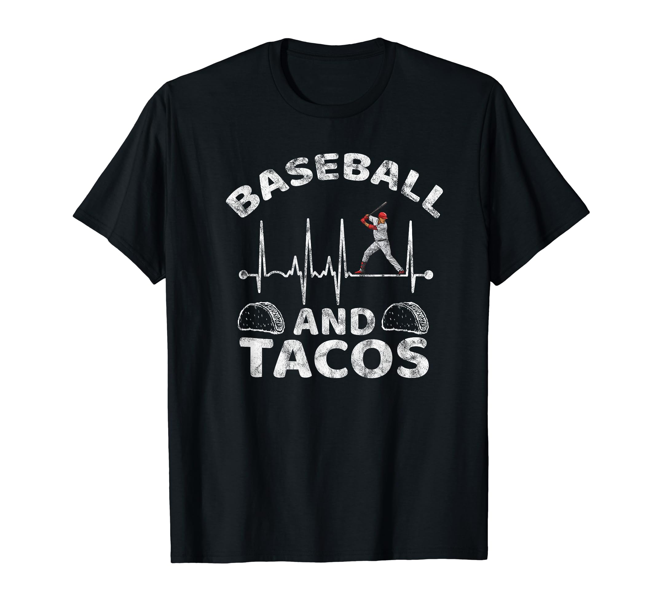 Baseball Heartbeat Player Fan Coach Dad T-Shirt - Graphic Print Unisex - T-Shirt, Sweatshirt, Hoodie