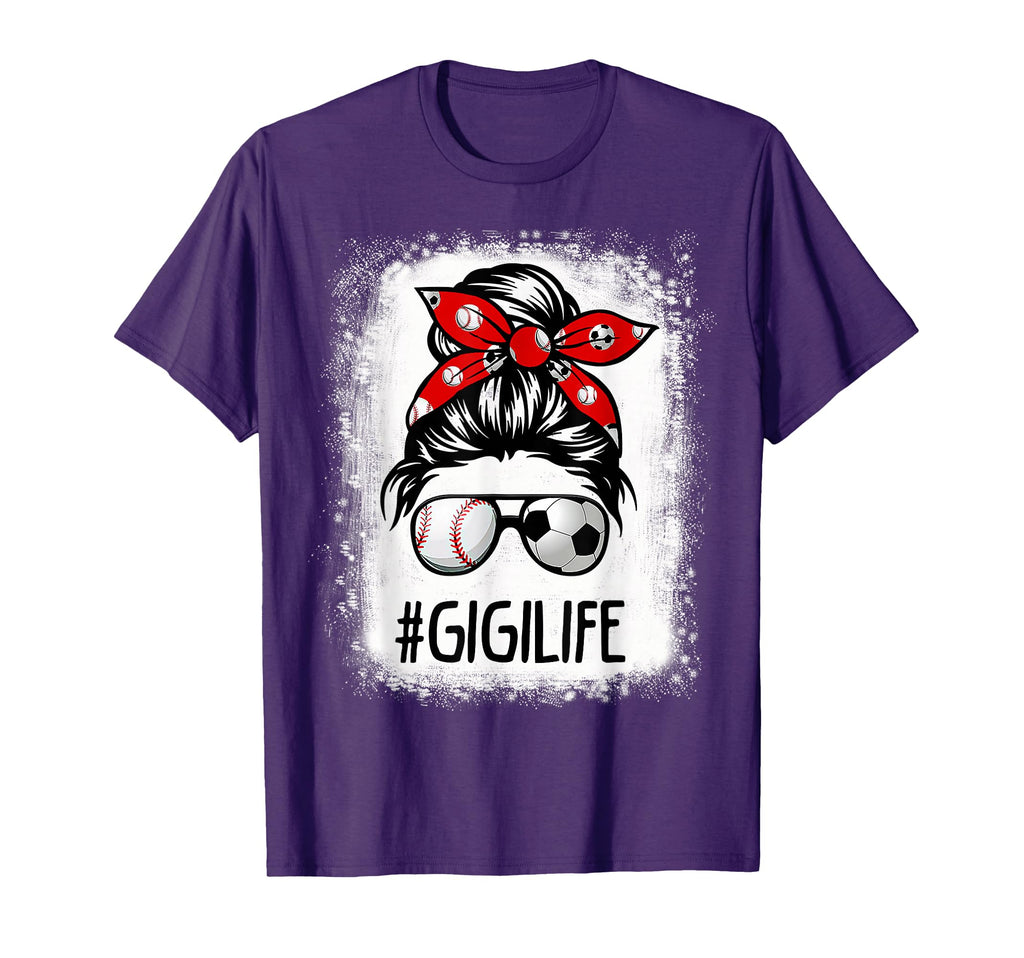 Bleached Gigi Life Soccer Messy Bun T-Shirt - Custom Art Print Men Women - T-Shirt, Sweatshirt, Hoodie