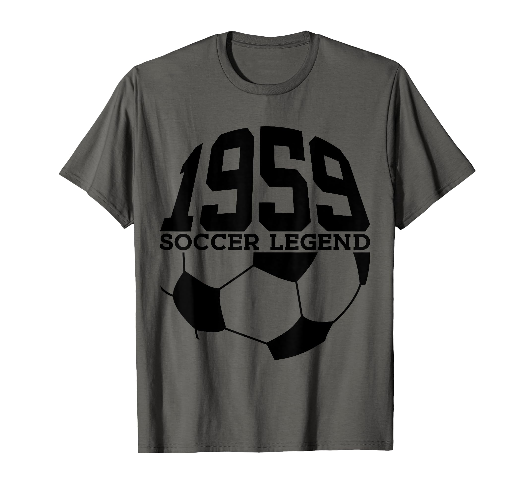Soccer 66Th Birthday Soccer Legend 1959 T-Shirt - Trendy Graphic for Adults - T-Shirt, Sweatshirt, Hoodie