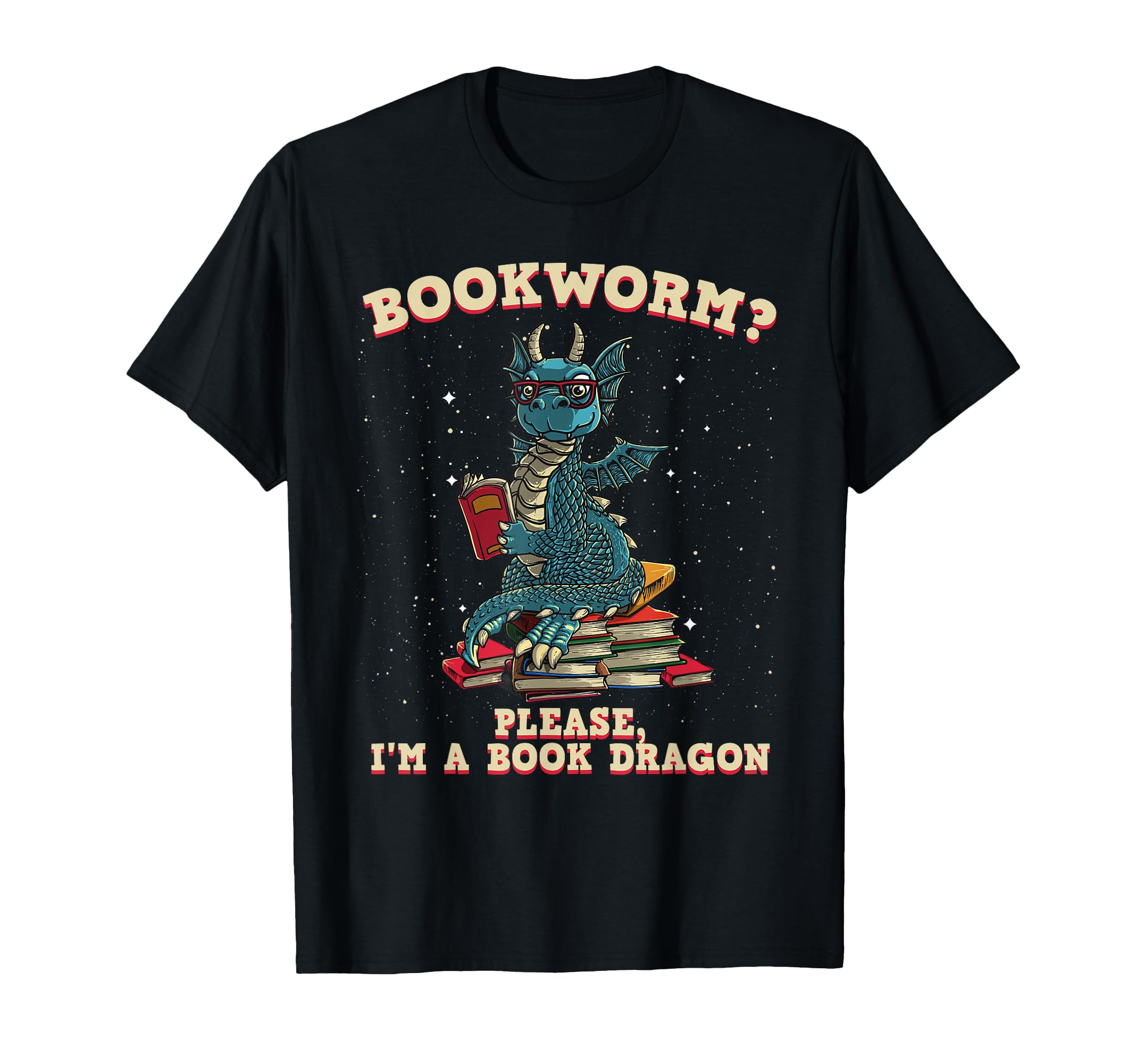 Funny Bookworm Gift Book Dragon Reader T-Shirt - Unique Graphic Men Women - T-Shirt, Sweatshirt, Hoodie