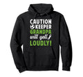 Soccer Keeper Grandpa Will Yell Soccer Hoodie - Unique Graphic Unisex - T-Shirt, Sweatshirt, Hoodie