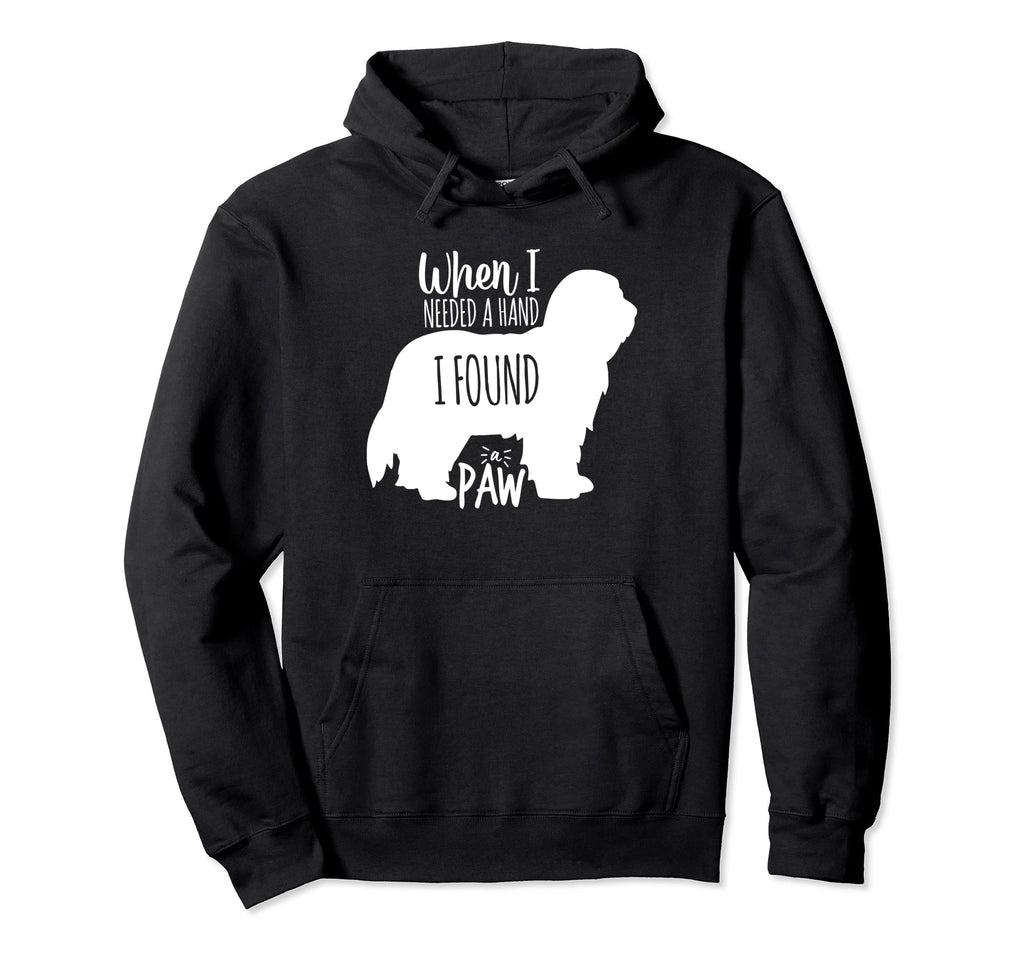 Bearded Collie When Need Hand Found Paw Hoodie - Streetwear Style Unisex - T-Shirt, Sweatshirt, Hoodie