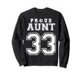 Number 33 Custom Proud Soccer Futbol Sweatshirt - Trendy Graphic Unisex - T-Shirt, Sweatshirt, Hoodie