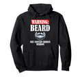 Bearded Facial Hair Fathers Day Dad Hoodie - Fun Novelty Design for Adults - T-Shirt, Sweatshirt, Hoodie