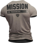 Mission in Process Back Gym Workout Motivational - Adult & Kids T-Shirts, Sweatshirts & Hoodies apparel design preview 1
