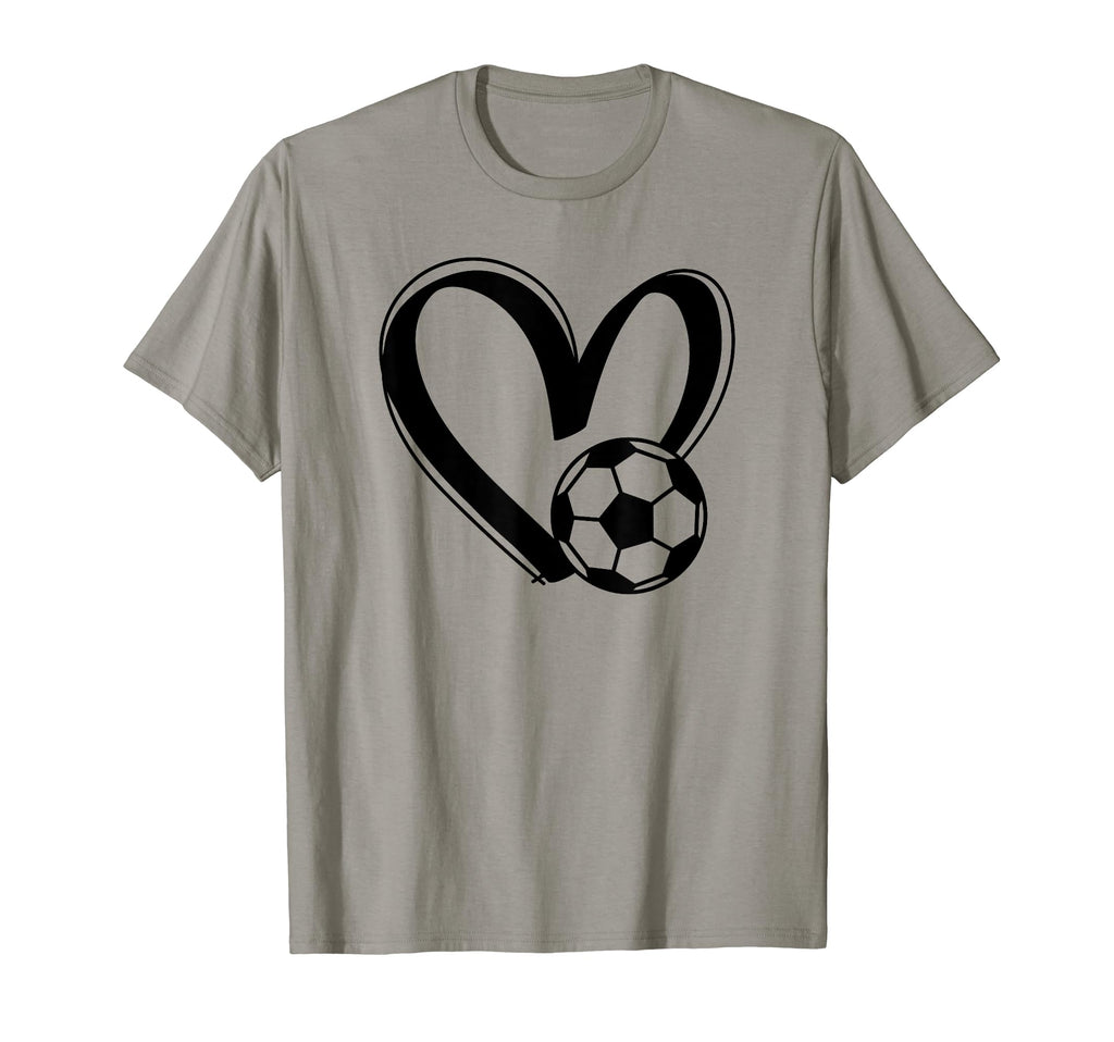 Soccer Ball Heart T-Shirt - Custom Art Print for Adults - T-Shirt, Sweatshirt, Hoodie