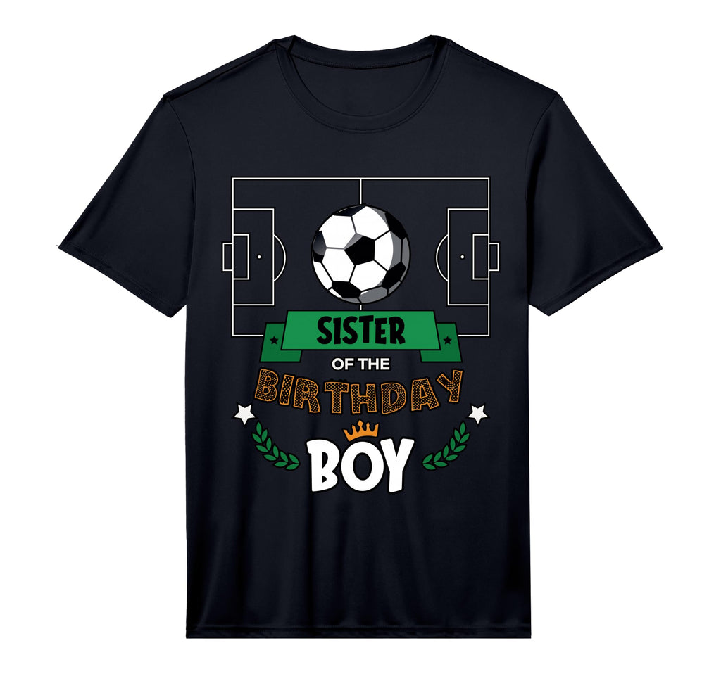 Sister Birthday Soccer Theme Matching T-Shirt - Custom Art Print Unisex - T-Shirt, Sweatshirt, Hoodie