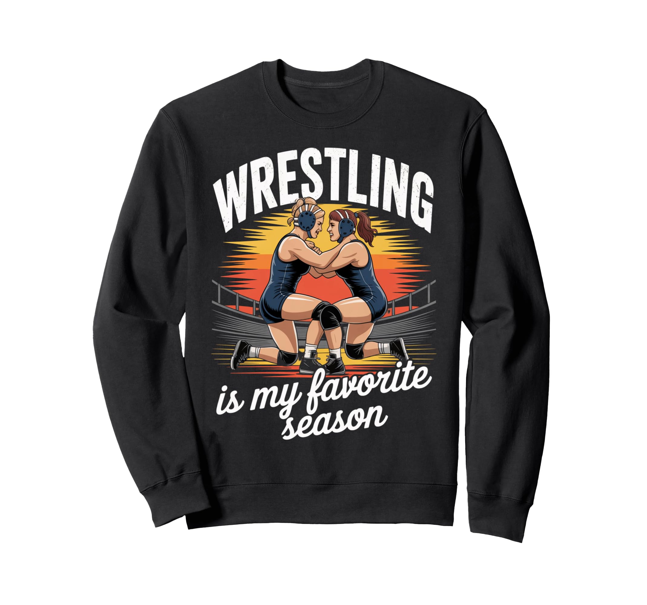 Wrestling Team Wrestler Daughter Sweatshirt - Minimalist Print Men Women - T-Shirt, Sweatshirt, Hoodie