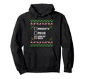 Santas List Naughty Nice Dad Family Hoodie - Streetwear Style Men Women - T-Shirt, Sweatshirt, Hoodie