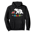 Papa Bear Farthers Day Autism Awareness Hoodie - Graphic Print Unisex - T-Shirt, Sweatshirt, Hoodie