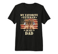 My Favorite Veteran Dad Patriotic T-Shirt - Fun Novelty Design for Adults - T-Shirt, Sweatshirt, Hoodie