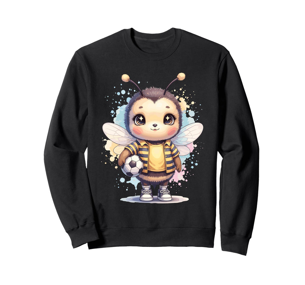 Bee Soccer Player Kawaii Animal Sweatshirt - Fun Novelty Design Unisex - T-Shirt, Sweatshirt, Hoodie