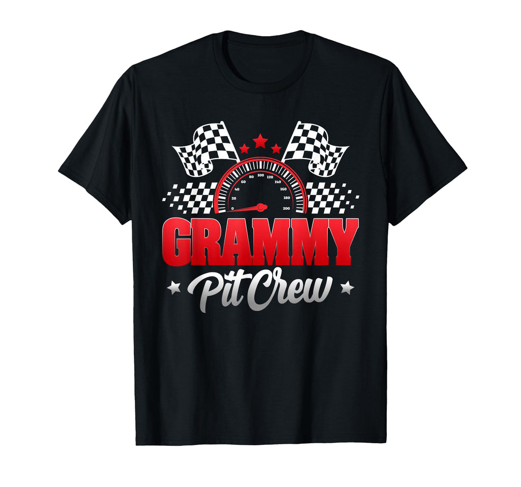 Grammy Pit Crew Race Car Birthday Family T-Shirt - Trendy Graphic Unisex - T-Shirt, Sweatshirt, Hoodie