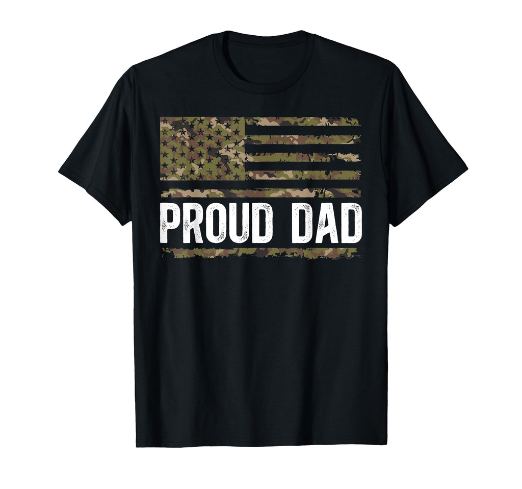Proud Dad Us Flag Military Dad Soldier T-Shirt - Graphic Print for Adults - T-Shirt, Sweatshirt, Hoodie