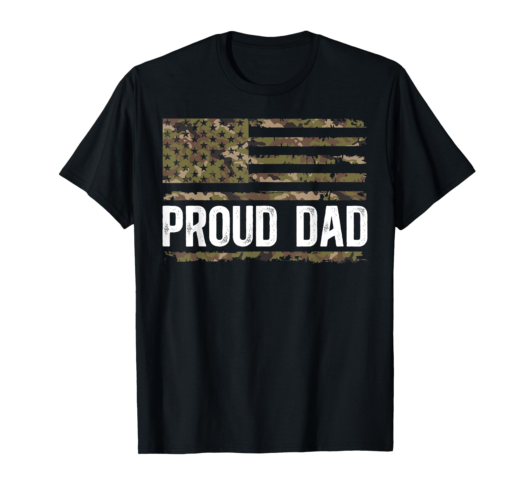 Proud Dad Us Flag Military Dad Soldier T-Shirt - Graphic Print for Adults - T-Shirt, Sweatshirt, Hoodie