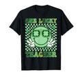 Groovy One Lucky Teacher Shamrock Face T-Shirt - Custom Art Print Unisex - T-Shirt, Sweatshirt, Hoodie