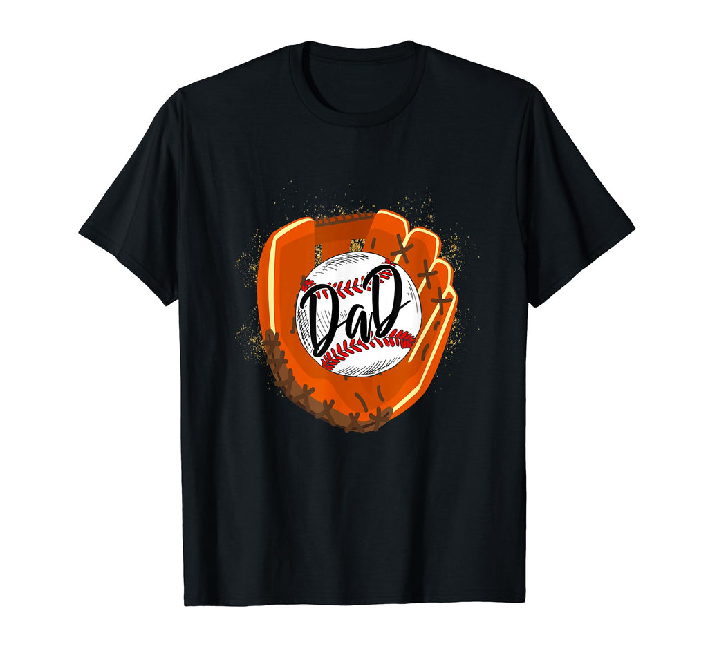 Baseball Dad Glove Funny Fathers Day T-Shirt - Casual Everyday Wear Unisex - T-Shirt, Sweatshirt, Hoodie