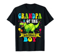 Grandpa Birthday T Rex Rawr Dinosaur T-Shirt - Casual Everyday Wear Unisex - T-Shirt, Sweatshirt, Hoodie