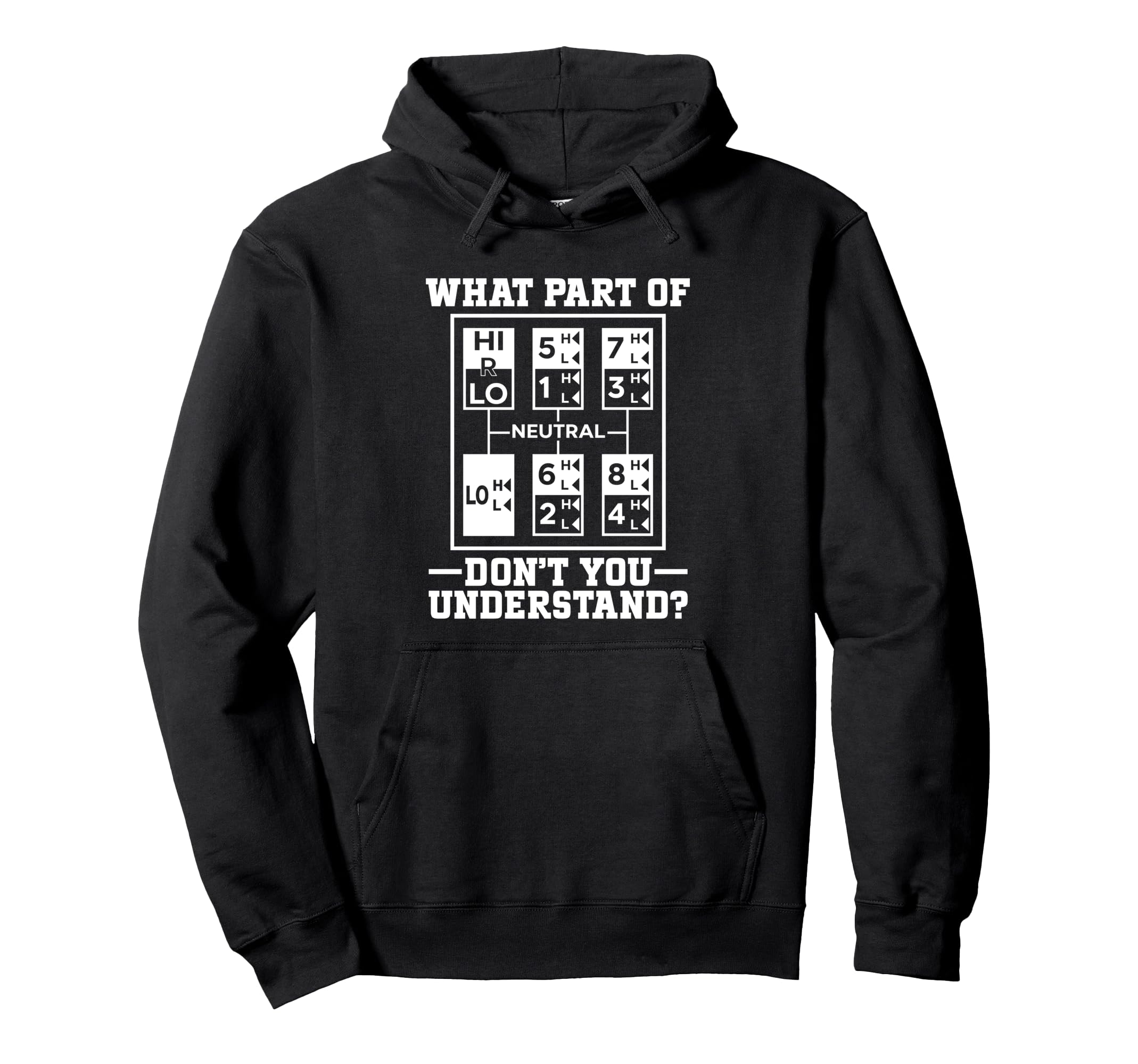 Semi Truck Driver Dad 18 Wheeler Trucker Hoodie - Minimalist Print Unisex - T-Shirt, Sweatshirt, Hoodie
