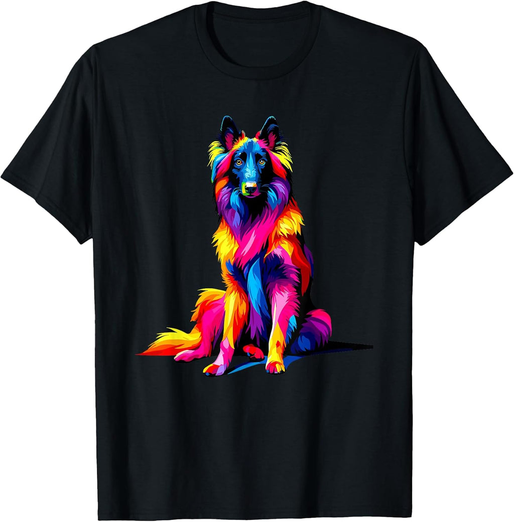 Colorful Pop Art Belgian Tervuren Terv - Adult & Kids T-Shirts, Sweatshirts & Hoodies apparel design preview 1