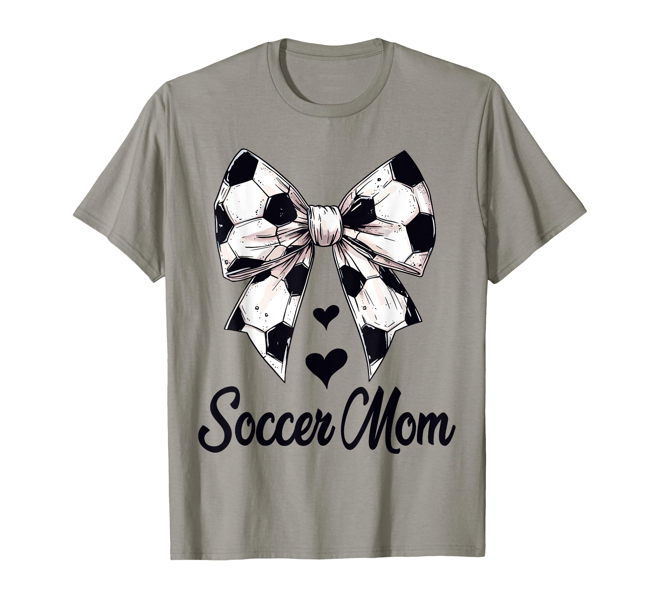 Soccer Mom Coquette Bow Soccer T-Shirt - Minimalist Print for Adults - T-Shirt, Sweatshirt, Hoodie