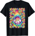 Hippie Gnome Groovy Flower Peace 60s 70s Funny Retro - Adult & Kids T-Shirts, Sweatshirts & Hoodies apparel design preview 1