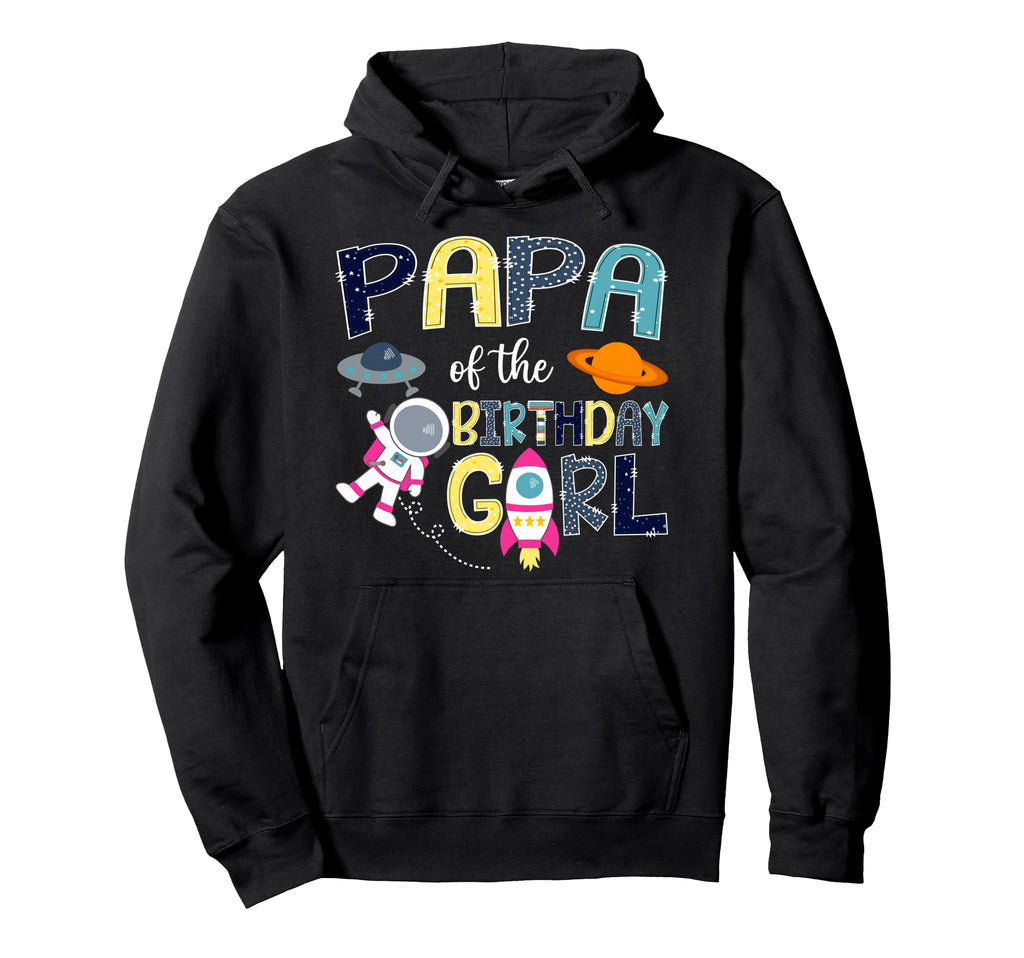 Papa Birthday Space Astronaut Family Hoodie - Minimalist Print for Adults - T-Shirt, Sweatshirt, Hoodie