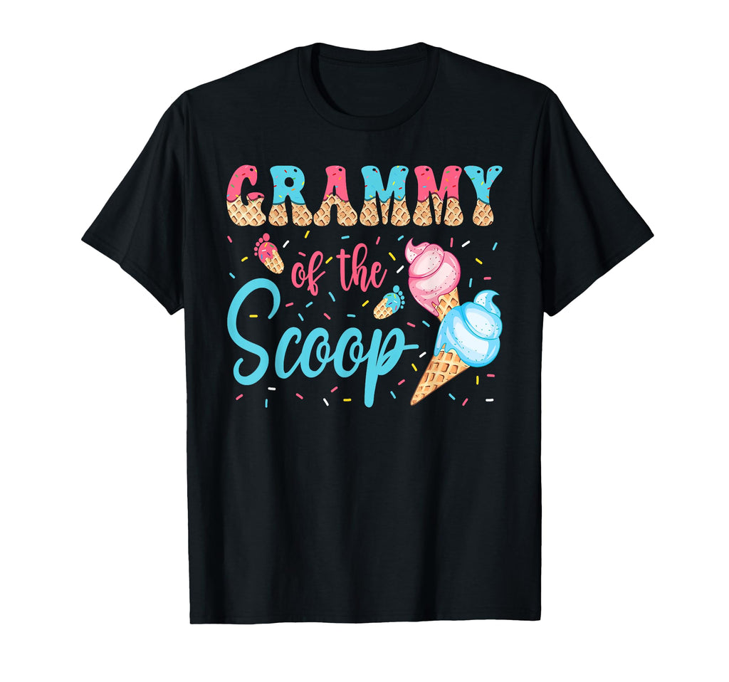 Grammy Scoop Ice Cream Gender Reveal T-Shirt - Novelty Apparel for Adults - T-Shirt, Sweatshirt, Hoodie