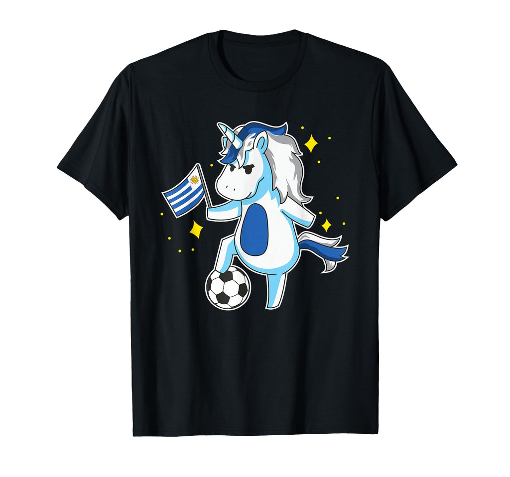 Soccer Unicorn Uruguay Jersey T-Shirt - Novelty Apparel for Adults - T-Shirt, Sweatshirt, Hoodie