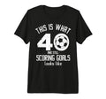 Funny Soccer 40Th Birthday 40 Years T-Shirt - Minimalist Print Men Women - T-Shirt, Sweatshirt, Hoodie