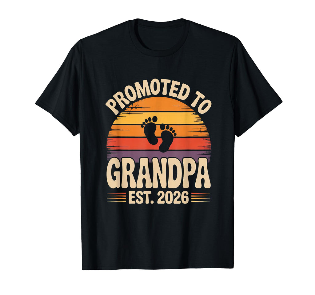First Time Grandpa Est 2026 New T-Shirt - Minimalist Print Men Women - T-Shirt, Sweatshirt, Hoodie