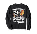 Soccer Brother Soccer Player Groovy Sweatshirt - Trendy Graphic Unisex - T-Shirt, Sweatshirt, Hoodie