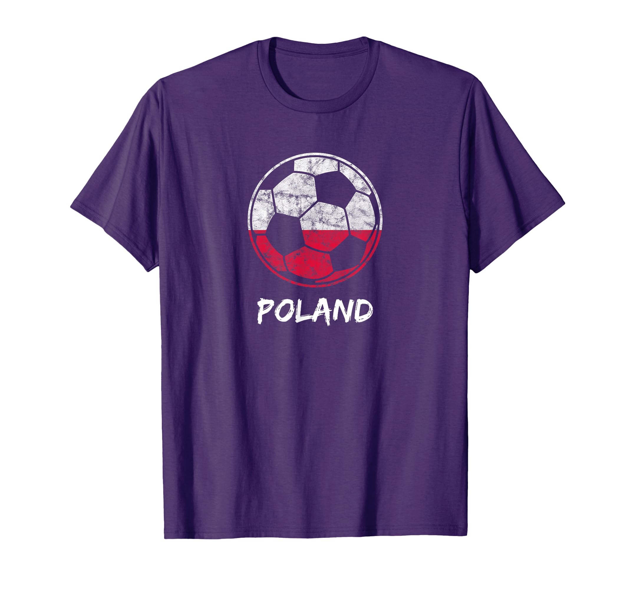 2018 Distressed Poland Football And T-Shirt - Trendy Graphic for Adults - T-Shirt, Sweatshirt, Hoodie