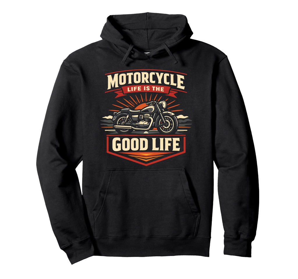 Motorcycle Biker Motorcycle Life Is Hoodie - Minimalist Print Men Women - T-Shirt, Sweatshirt, Hoodie