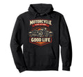 Motorcycle Biker Motorcycle Life Is Hoodie - Minimalist Print Men Women - T-Shirt, Sweatshirt, Hoodie