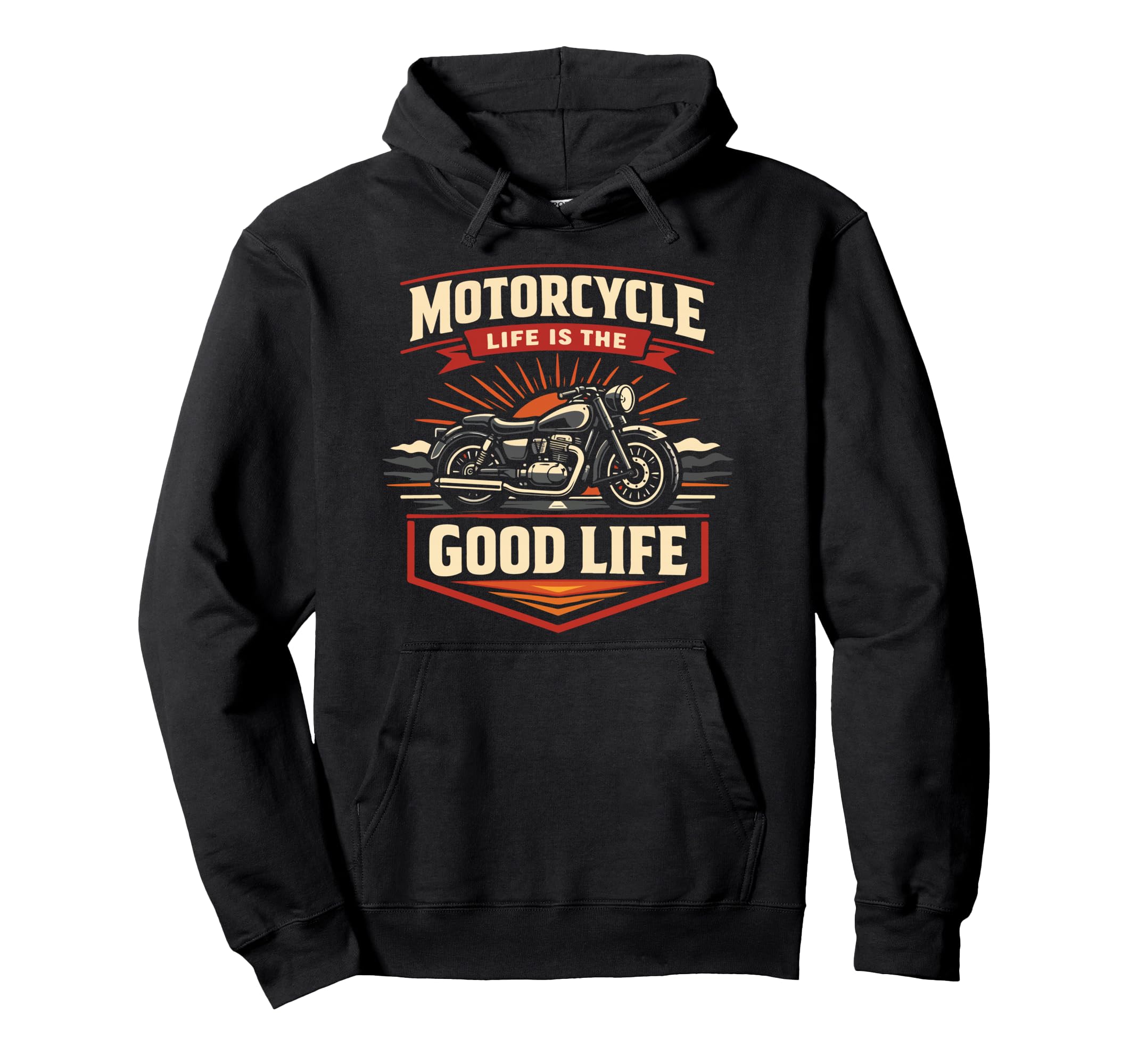 Motorcycle Biker Motorcycle Life Is Hoodie - Minimalist Print Men Women - T-Shirt, Sweatshirt, Hoodie