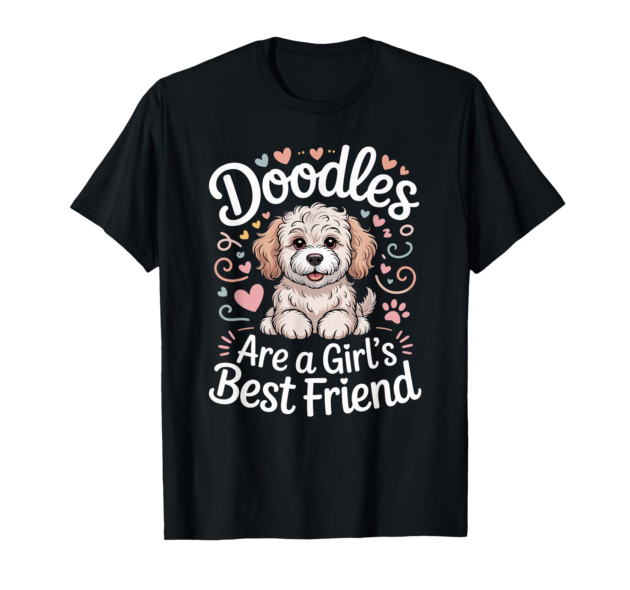 Doodles Are Best Friend Golden T-Shirt - Graphic Print Men Women - T-Shirt, Sweatshirt, Hoodie