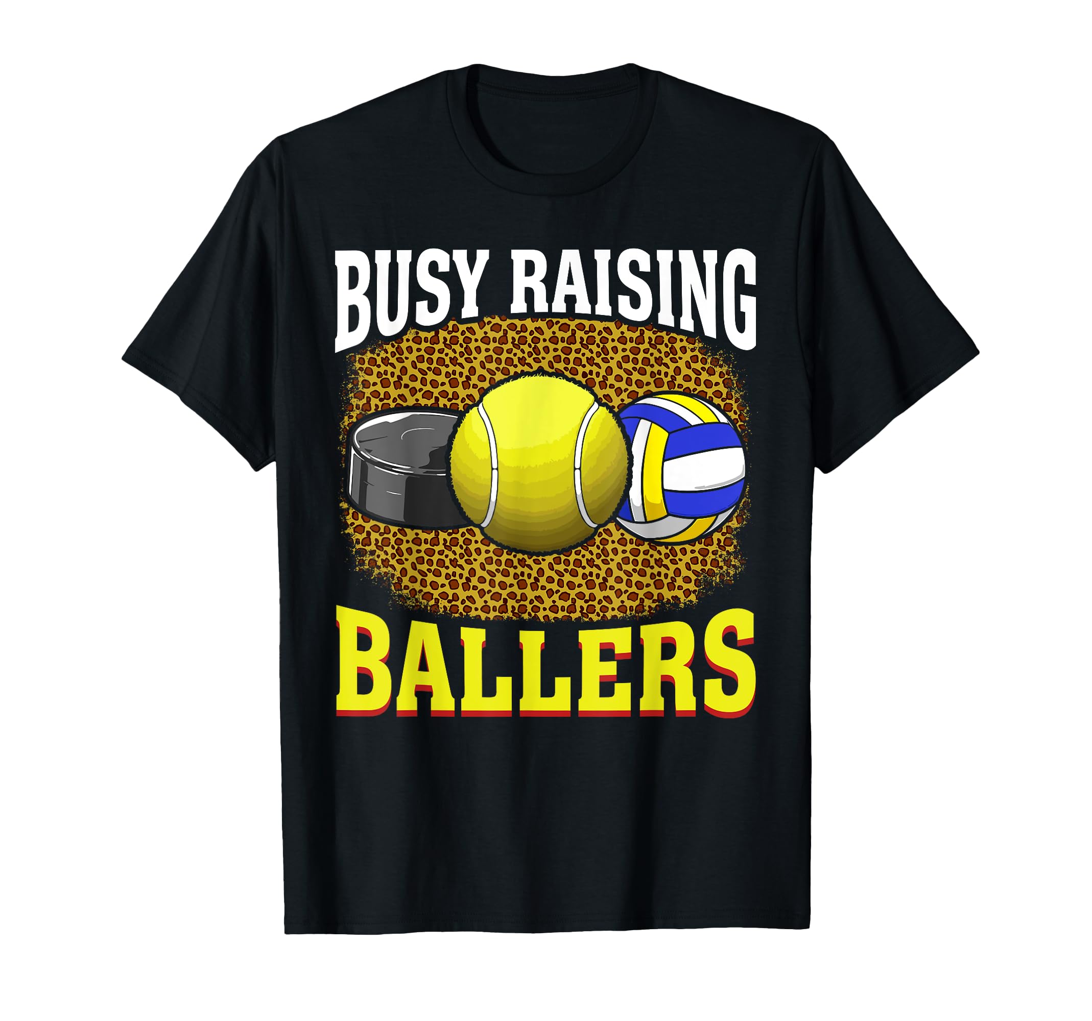 Busy Raising Hockey Tennis T-Shirt - Minimalist Print for Adults - T-Shirt, Sweatshirt, Hoodie