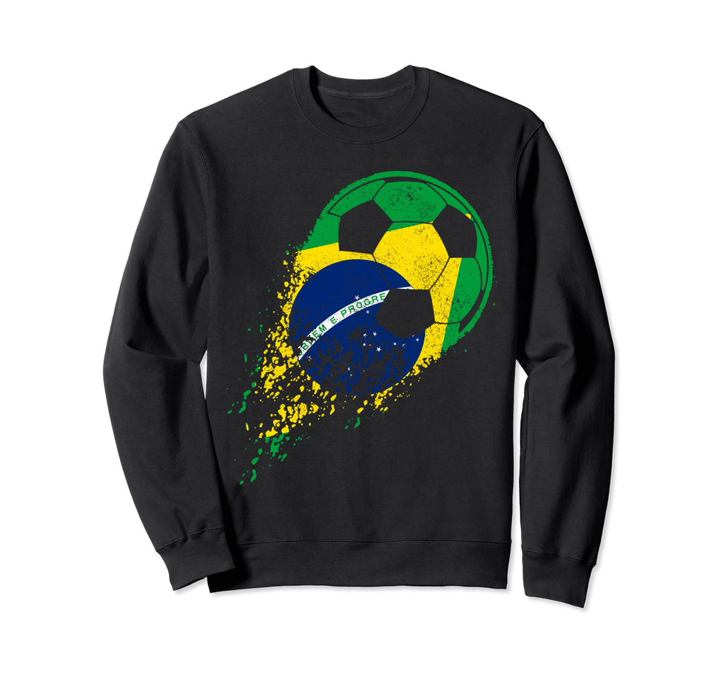 Brasil Soccer Brazil Brasilian Flag Sweatshirt - Graphic Print Men Women - T-Shirt, Sweatshirt, Hoodie