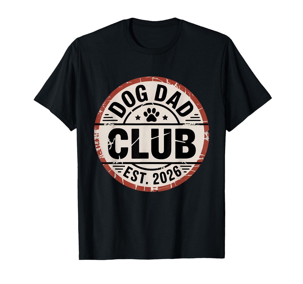 Dog Dad Club Badge Funny Dog Lover T-Shirt - Custom Art Print for Adults - T-Shirt, Sweatshirt, Hoodie