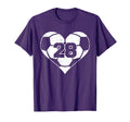 Soccer Number 28 Jersey Funny Soccer T-Shirt - Graphic Print Men Women - T-Shirt, Sweatshirt, Hoodie