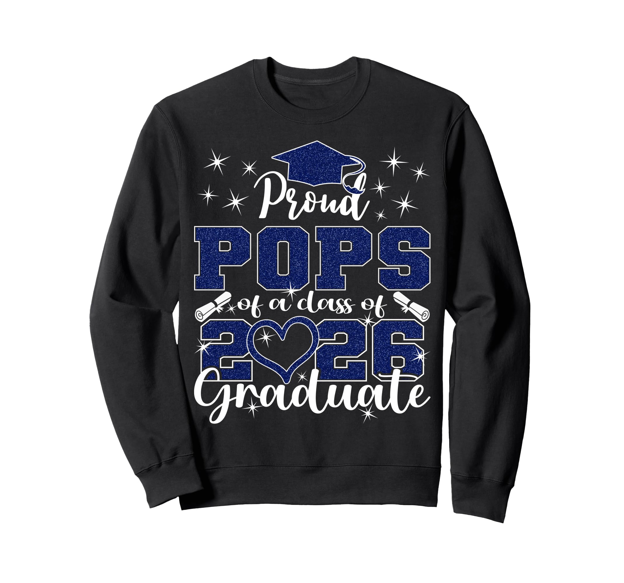 Super Proud Pops 2026 Graduate Sweatshirt - Minimalist Print Men Women - T-Shirt, Sweatshirt, Hoodie